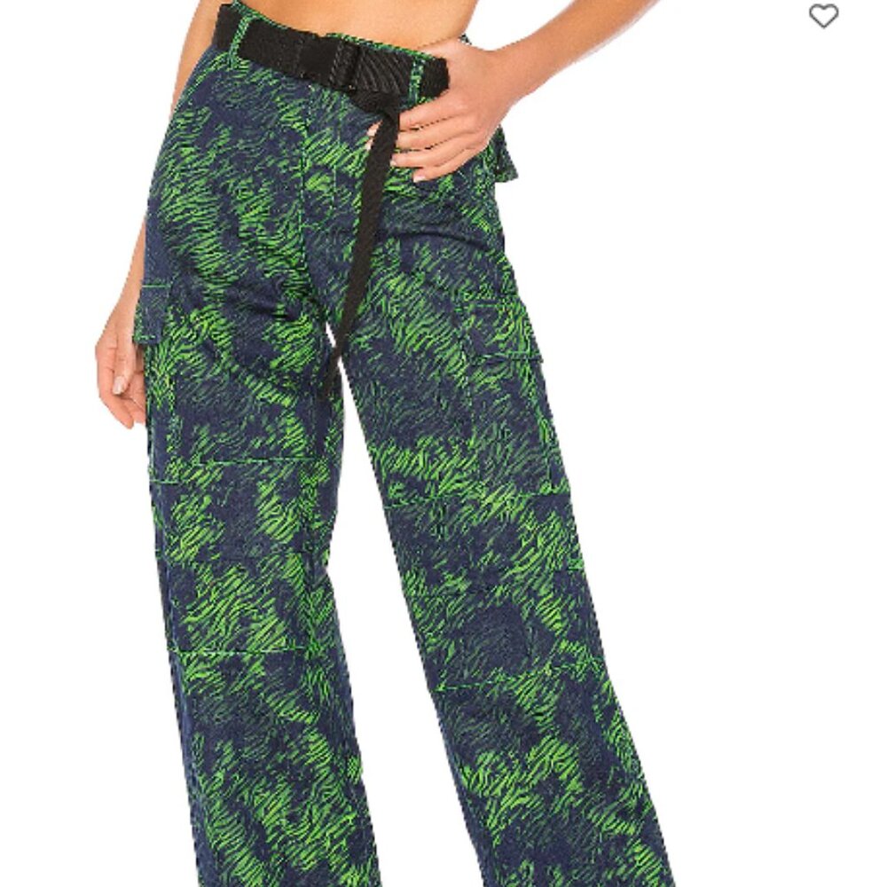 I.AM.GIA Navy and Green Cargo Pants